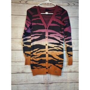 ONLY Streetwear animal print Cotton Sweater Cardigan- XS